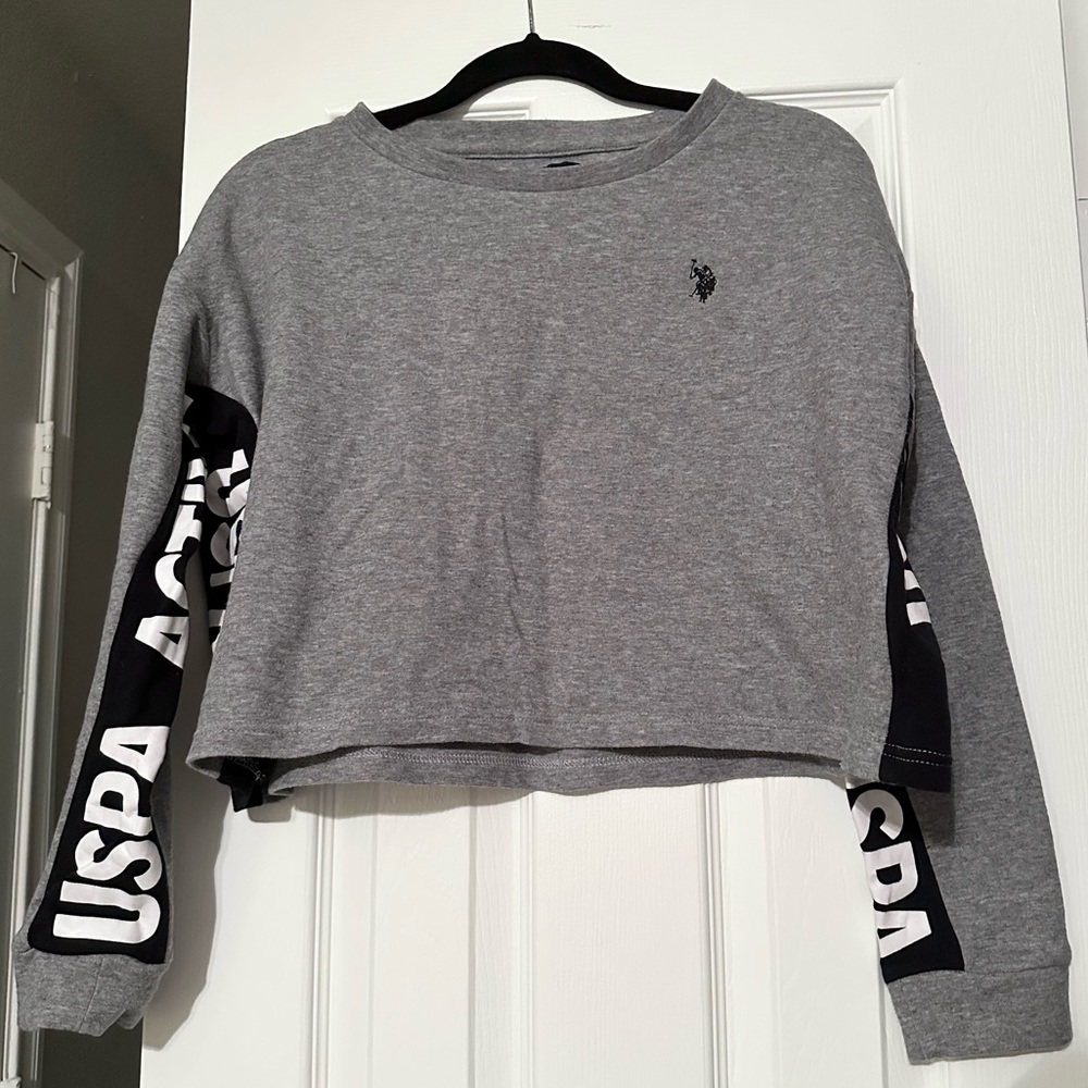 US Polo Assn Active Cropped Sweater